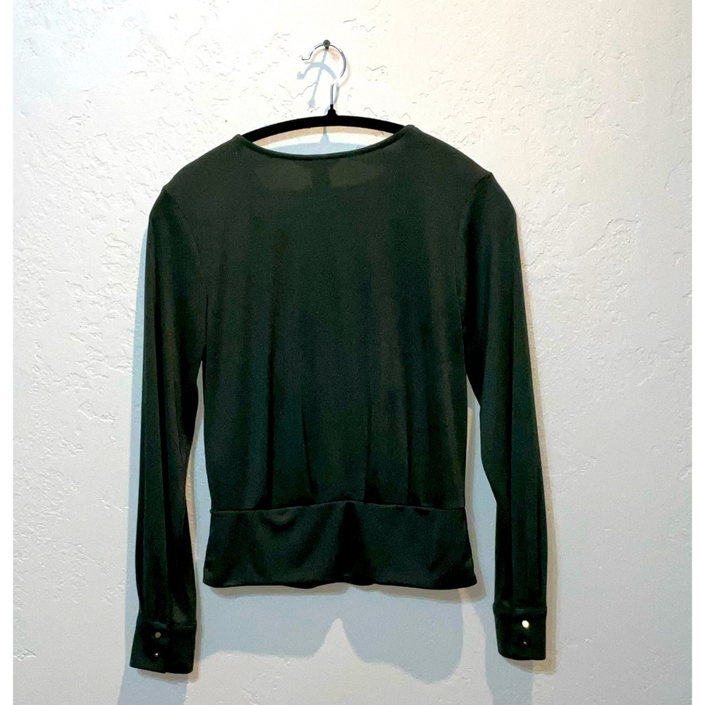 H&M dark green blouse Size S